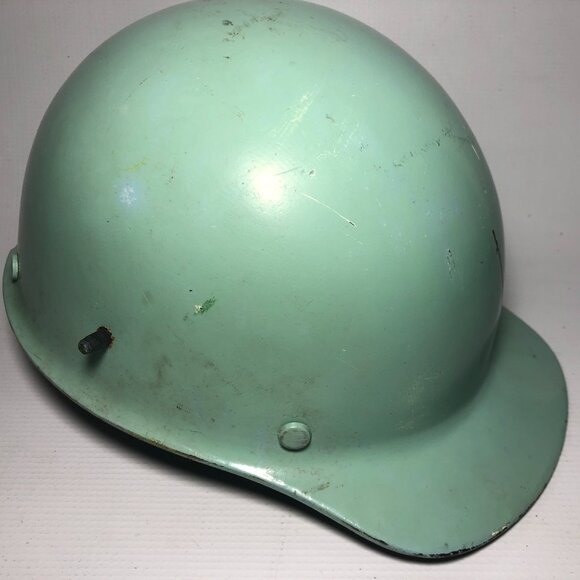 Vintage 1978 MSA Skull Guard Hard Hat Helmet Fiberglass - Picture 1 of 11